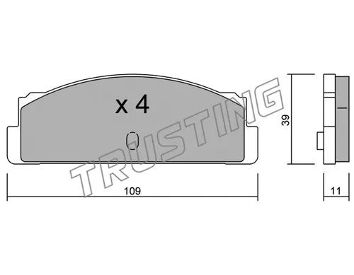 Brake Pad Set, disc brake (088.0)