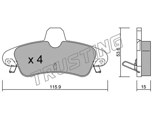 Brake Pad Set, disc brake (145.1)