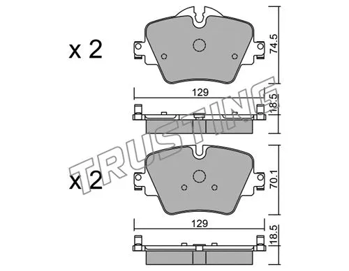 Brake Pad Set, disc brake (1061.0)