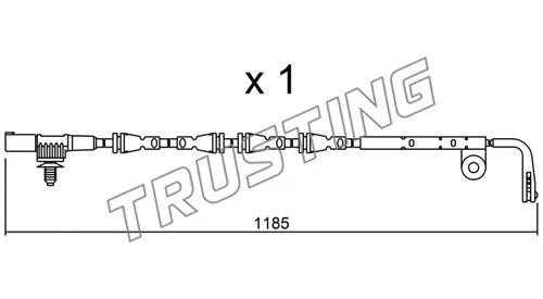 Warning Contact, brake pad wear (SU.229)