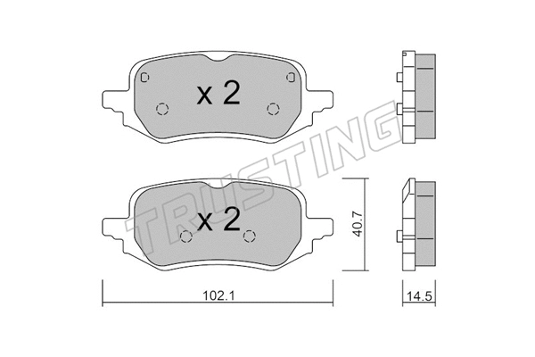 Brake Pad Set, disc brake (1248.0)