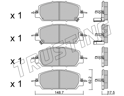 Brake Pad Set, disc brake (1153.0)