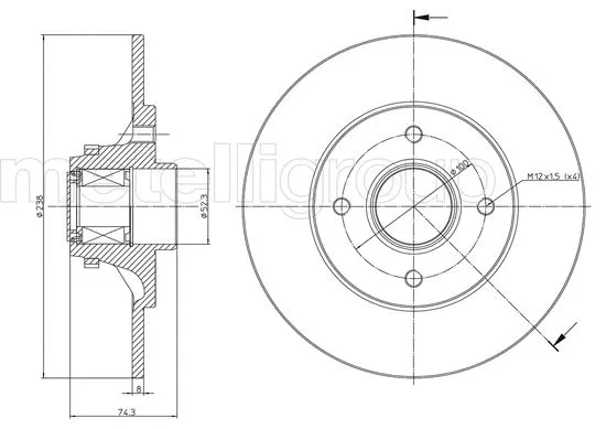 Brake Disc (DF1597A)