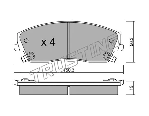 Brake Pad Set, disc brake (732.0)