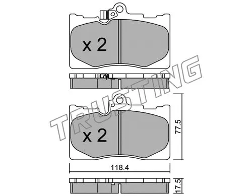 Brake Pad Set, disc brake (815.0)