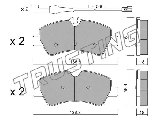 Brake Pad Set, disc brake (1007.1)