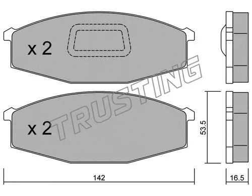 Brake Pad Set, disc brake (112.1)