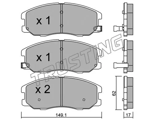 Brake Pad Set, disc brake (794.0)