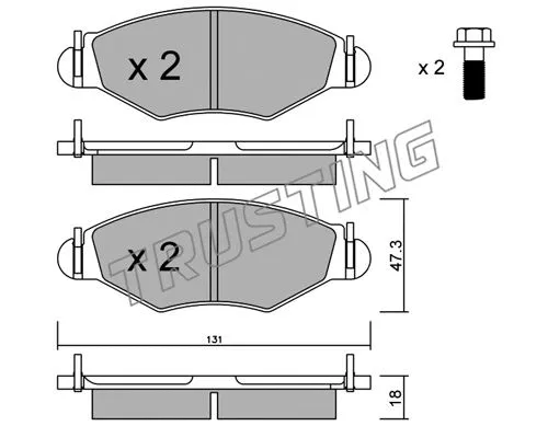 Brake Pad Set, disc brake (263.1)