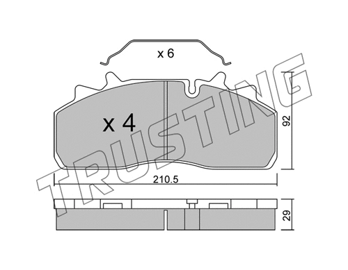 Brake Pad Set, disc brake (947.0)