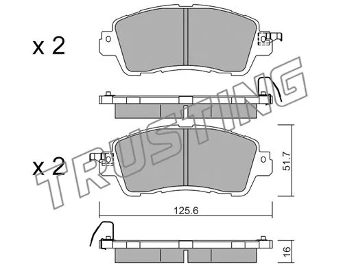 Brake Pad Set, disc brake (1085.0)