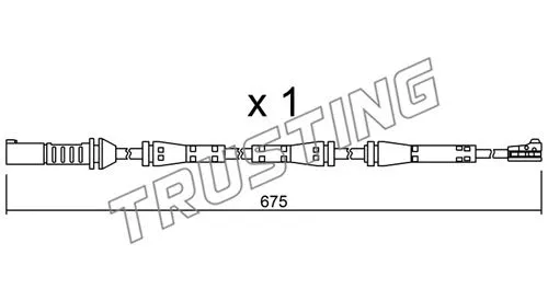 Warning Contact, brake pad wear (SU.278)