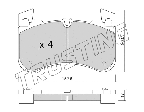 Brake Pad Set, disc brake (1251.0)