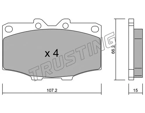 Brake Pad Set, disc brake (111.0)
