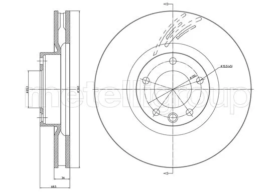 Brake Disc (DF1447)