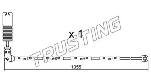 Warning Contact, brake pad wear (SU.196)