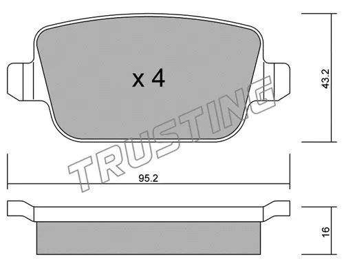 Brake Pad Set, disc brake (796.0)