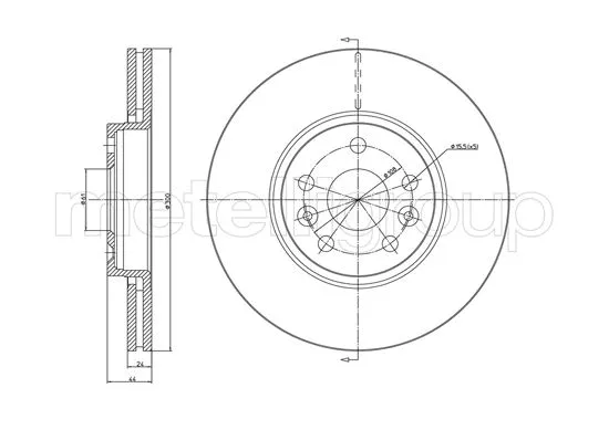 Brake Disc (DF1461)