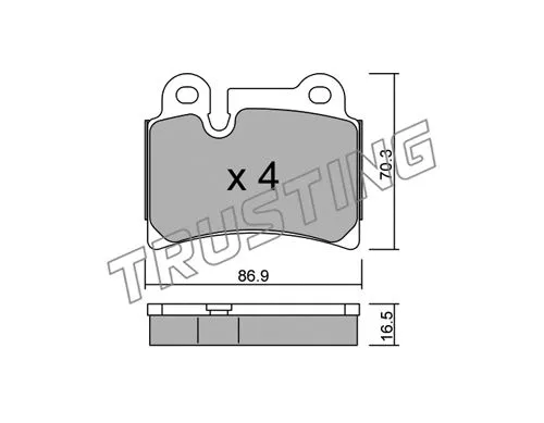 Brake Pad Set, disc brake (676.0)