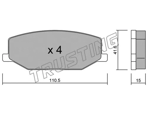 Brake Pad Set, disc brake (099.0)