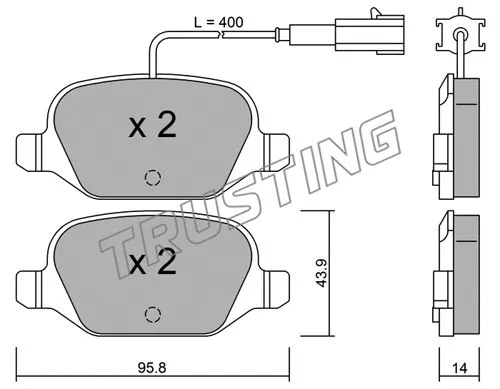Brake Pad Set, disc brake (333.3)