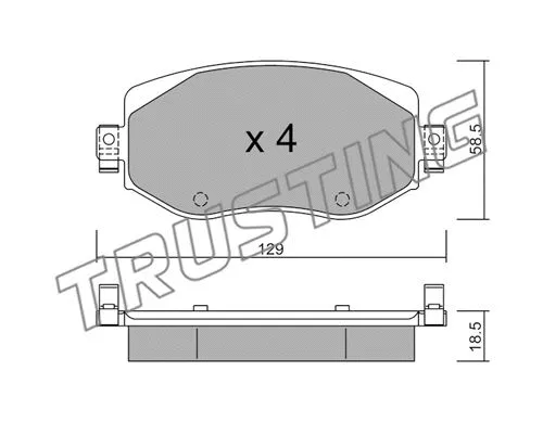 Brake Pad Set, disc brake (1110.0)