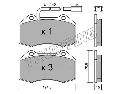 Brake Pad Set, disc brake (667.1)