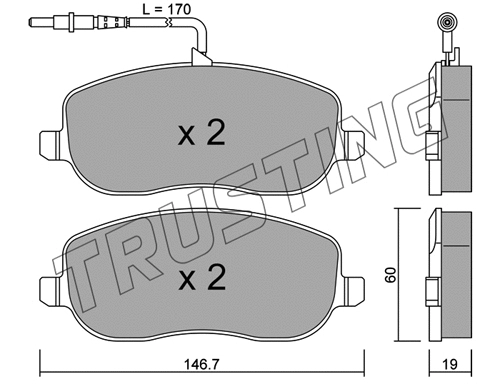 Brake Pad Set, disc brake (546.0)