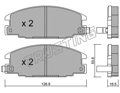 Brake Pad Set, disc brake (253.0)