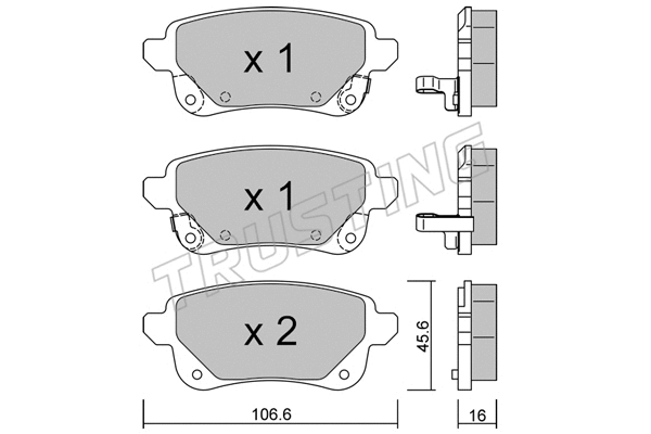 Brake Pad Set, disc brake (1112.1)