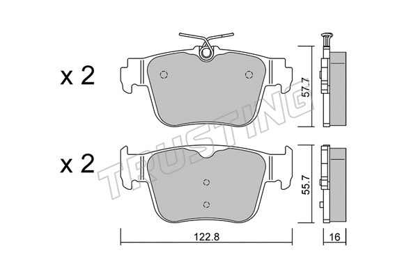Brake Pad Set, disc brake (1317.0)