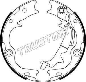 Brake Shoe Set, parking brake (046.231)