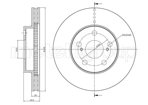 Brake Disc (DF1064)