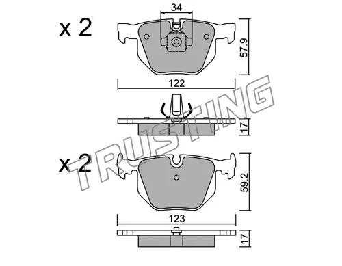 Brake Pad Set, disc brake (577.0)