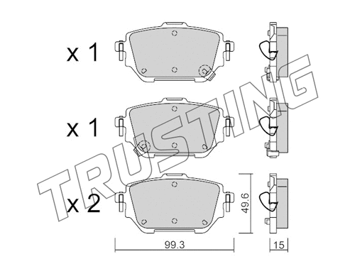 Brake Pad Set, disc brake (1236.0)