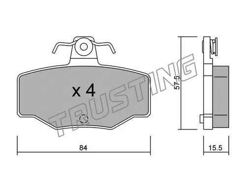 Brake Pad Set, disc brake (207.0)