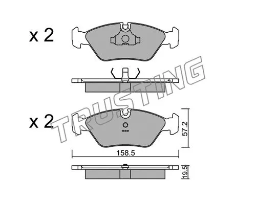 Brake Pad Set, disc brake (093.0)
