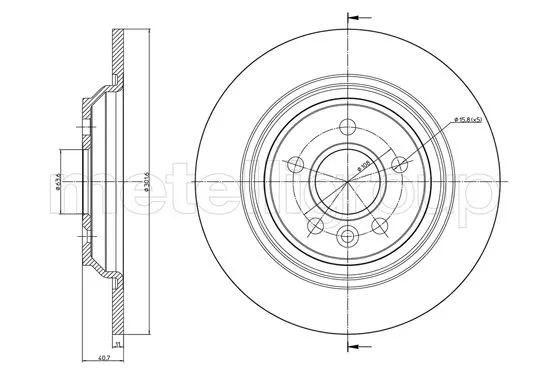 Brake Disc (DF1186)