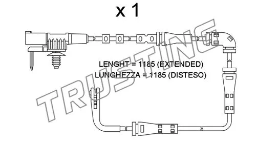 Warning Contact, brake pad wear (SU.353)