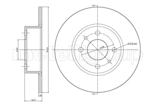 Brake Disc (DF647)