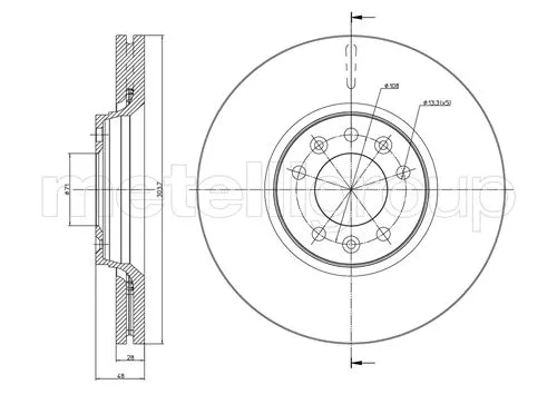 Brake Disc (DF1222)