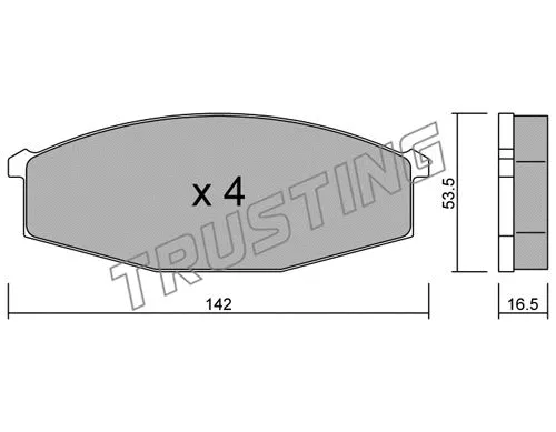 Brake Pad Set, disc brake (112.0)