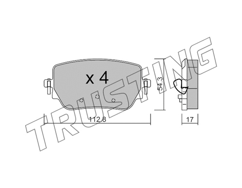 Brake Pad Set, disc brake (1196.0)