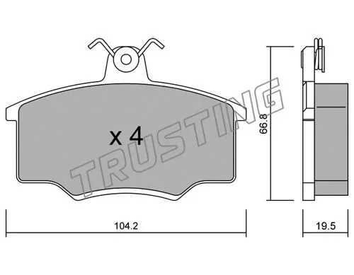 Brake Pad Set, disc brake (026.0)