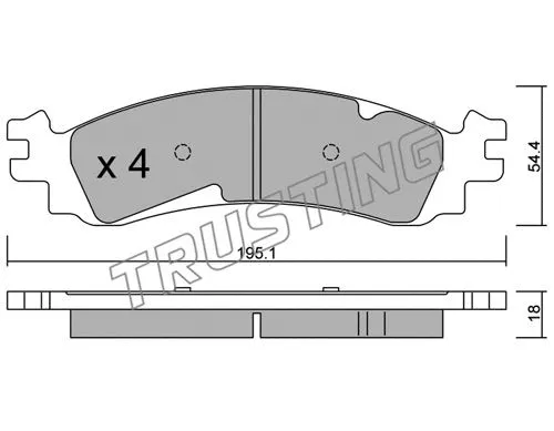 Brake Pad Set, disc brake (702.0)
