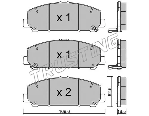 Brake Pad Set, disc brake (1075.0)