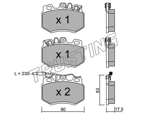 Brake Pad Set, disc brake (051.1)