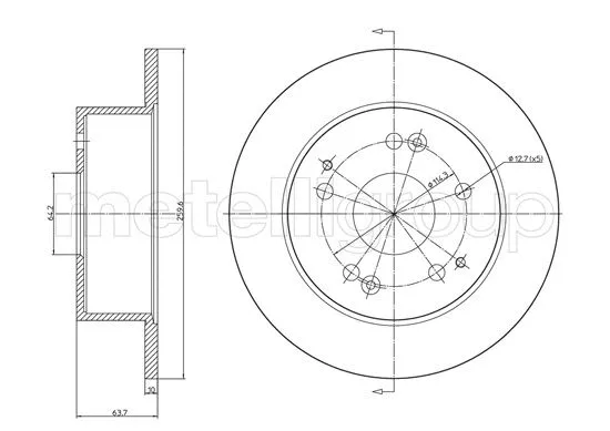 Brake Disc (DF876)