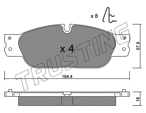 Brake Pad Set, disc brake (1189.0)