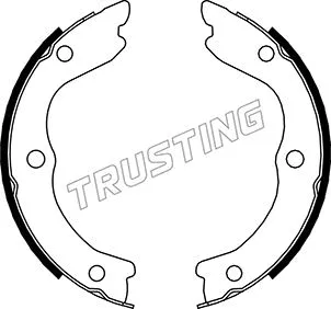 Brake Shoe Set, parking brake (067.196)